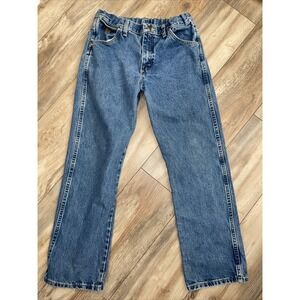 Wrangler Boys Bootcut‎ Denim Jeans 16 Husky George Strait Adj Waist